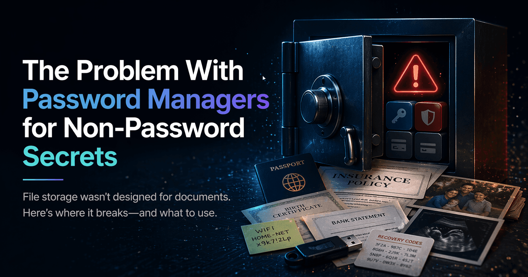 The Problem With Password Managers for Non-Password Secrets